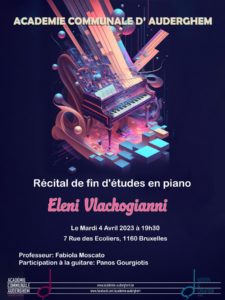 Récital de fin d'études en PIANO