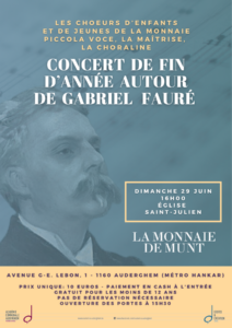 Concert des choeurs de la Monnaie