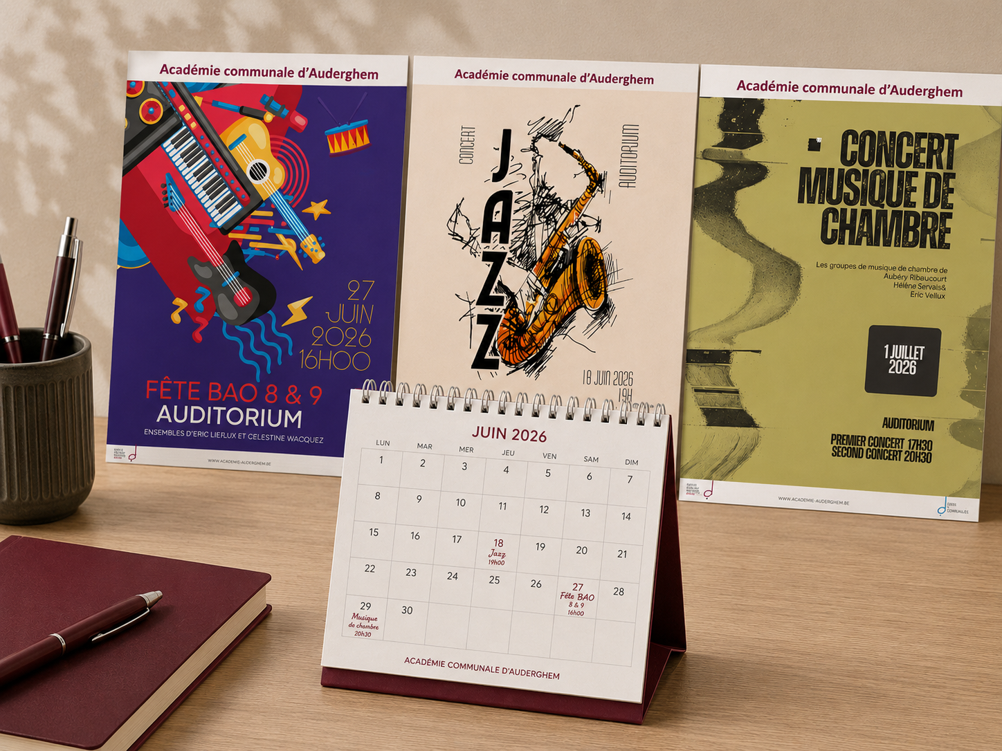 Calendrier des événements de l'académie